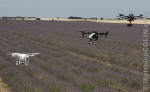France, Alpes-de-Haute-Provence (04), escadrille de 3 drones homologués par la DGAC, drone Dji, S900, Phantom et Inspire pour la photo et la vidéo 4K professionnelle