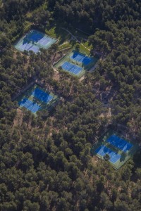 FFrance, Bouches-du-Rhône (13), Venelles, terrains de tennis, Association venelloise de tennis  (vue aérienne)