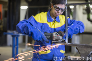 France, Alpes-Maritimes (06), Antibes,   CFA BTP, Centre de Formation d Apprentis Bâtiment Travaux Publics d'Antibes, metallerie