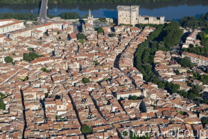 France, Bouches-du-Rhône (13), Tarascon (vue aérienne)