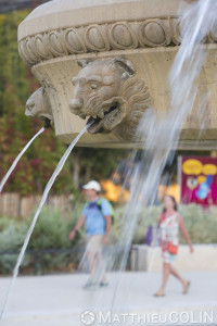 France, Gard (30), Nîmes, esplanade Charles de Gaules, fontaine Pradier