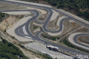 France, Gard (30), Alès, Pôle Mécanique Alès Cévennes, Circuit automobile   (vue aérienne)