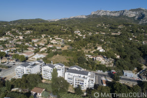 France, Bouches-du-Rhône (13), Roquevaire, Résidence Coté Collines, 1001 Vies Habitat, Logis Méditerranée ( (vue aérienne)