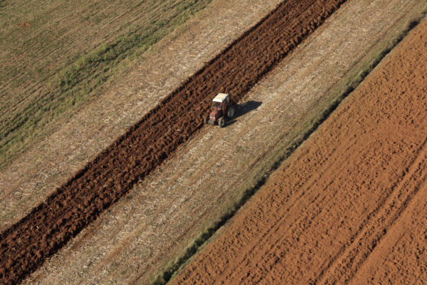 Vue aérienne – Agriculture — Val d’Elsa