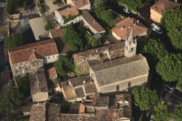 Vue aérienne – Village — Villars