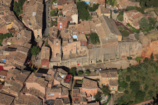 Vue aérienne – Village — Roussillon