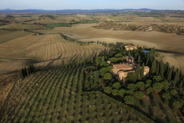 Vue aérienne – Voyage — Val d’Orcia