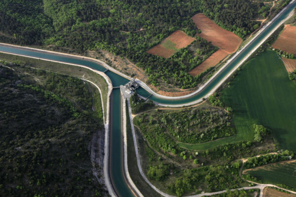 Photos aériennes du parc solaire photovoltaique de Vinon-sur-Verdon