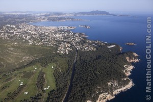 Vue aérienne du Var