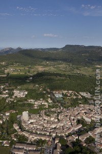 Vue aerienne du Mont Ventoux