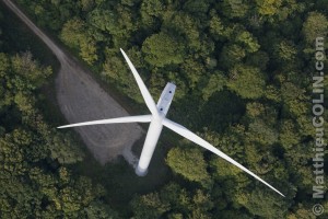 France, Meuse (55) parc éolien de Bonnet-Houdelaincourt. 18 éoliennes Vestas V90 de 125m de haut pour une puissance totale de 36 MW alimentent 33 000 personnes.