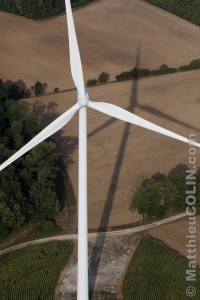 France, Meuse (55) parc éolien de Bonnet-Houdelaincourt. 18 éoliennes Vestas V90 de 125m de haut pour une puissance totale de 36 MW alimentent 33 000 personnes.