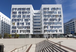 France, Bouches-du-Rhône  (13), Marseille, Euromed ou euroméditerranée, la Joliette, Euromed Center, immeuble de bureau Astrolabe