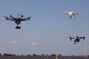 France, Alpes-de-Haute-Provence (04), escadrille de 3 drones homologués par la DGAC, drone Dji, S900, Phantom et Inspire pour la photo et la vidéo 4K professionnelle