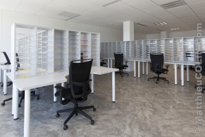 France, Bouches-du-Rhône  (13), Marseille, Euromed ou euroméditerranée, la Joliette, Euromed Center, immeuble de bureau Astrolabe, Mgen, 3000 m2 de bureau, mobilier de bureau Majencia