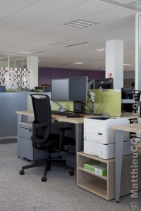 France, Bouches-du-Rhône  (13), Marseille, Euromed ou euroméditerranée, la Joliette, Euromed Center, immeuble de bureau Astrolabe, Mgen, 3000 m2 de bureau, mobilier de bureau Majencia