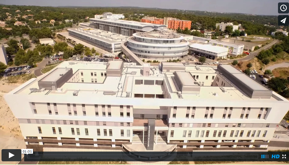 Vidéo en drone du CHU de Nîmes