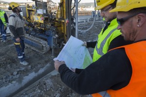 France, bouches-du-Rhône (13), La Ciotat, Port, chantiers navals, chantier de fondations spéciales,  Keller France