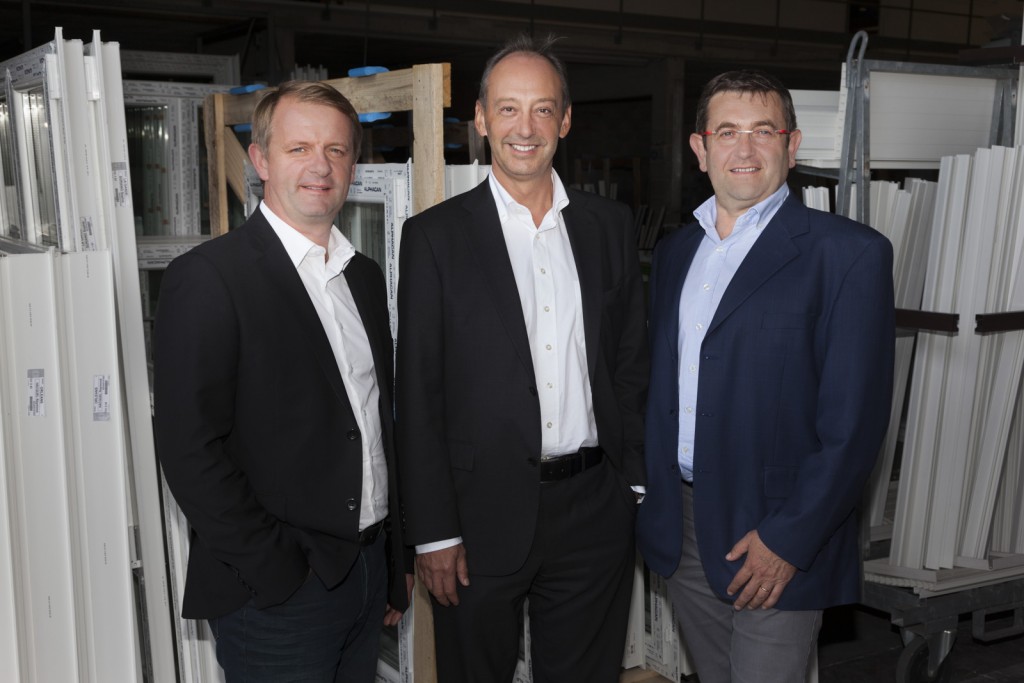 Gignac-la-Nerthe. Groupe VIAL, Erick Thomas, DG associé, Thierry Rousseau, PDG Vial et Thierry Chatin, DG associé