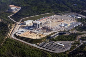 France, Bouches-du-Rhône (13), Saint-Paul-lès-Durance, Commissariat à l'Energie Atomique, CEA Cadarache, programme Iter, 42 ha, fusion nucléaire, Tokamak (vue aérienne MatthieuCOLIN.com )