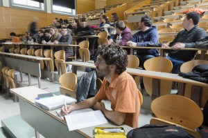 France, Bouches-du-Rhône, Marseille, Campus Saint Charles, Université Aix-Marseille, étudiant, cours magistral en amphitheâtre