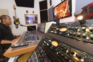 France, Bouches-du-Rhône, Marseille, studio d'enregistrement de musique