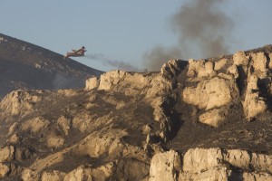 France, Bouches-du-Rhône (13), Marseille, incendie dans les calanques le 5 septembre 2016 au départ de Luminy entre Marseille et Cassis sur plus de 300 ha.