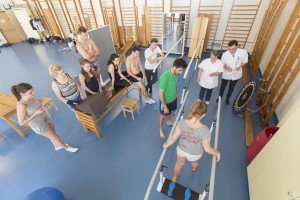 France, Bouches-du-Rhône (13), Marseille, Institut de Formation en Masso-Kinésithérapie de Marseille ou IFKM, salle de sport