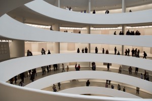 Etats-Unis, New York, Manhattan, musée d'art contemporain Solomon R. Guggenheim sur la 5th avenue