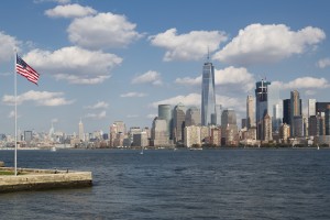 Etats-Unis, New York, Manhattan, la skyline du Financial District, One World Trade Center (1WTC)