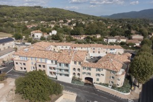 France, Var (83), Carnoules, Le clos des Vignes, Arcade, prise de vue par drone (vue aérienne)