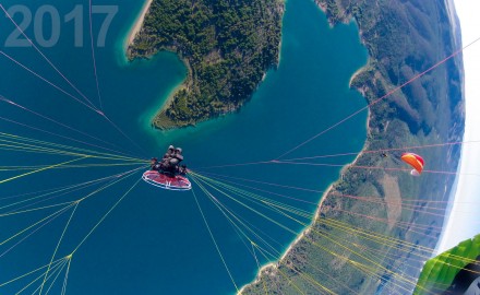 France, Var (83), parc naturel régional du Verdon, lac de Sainte Croix (vue aérienne)