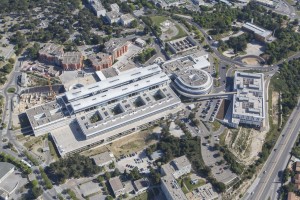 France, Gard (30), Nîmes, Carémeau, CHU de Nîmes (vue aérienne)