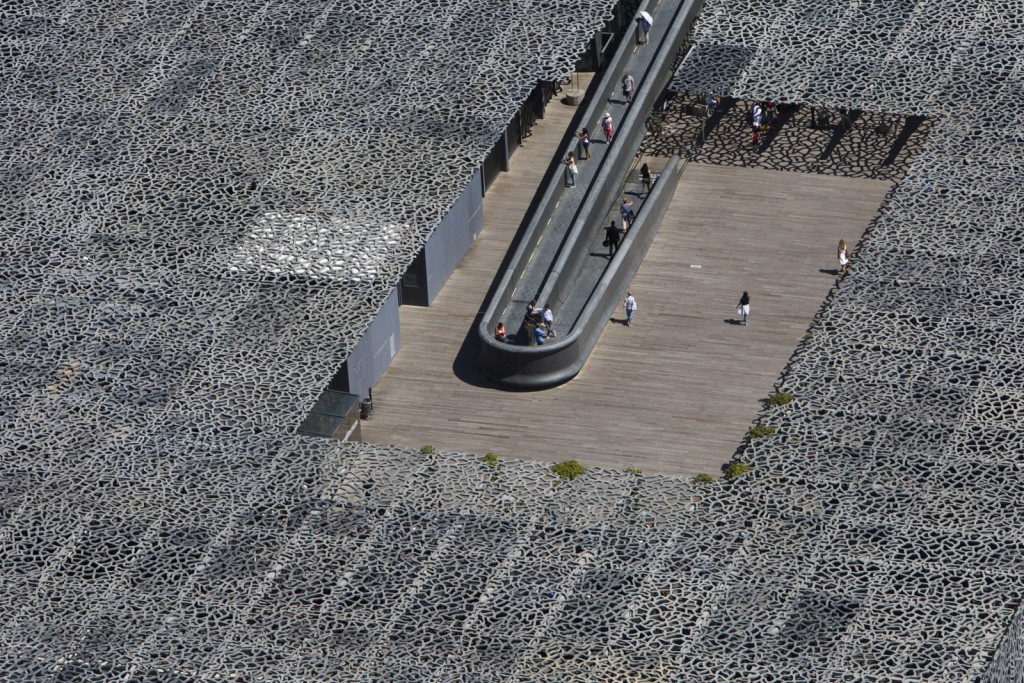 J4, Mucem ou Musée des Civilisations de l'Europe et de la Méditerranée, architecte Rudy Ricciotti et Roland Carta