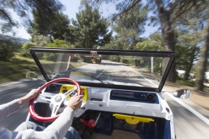 France, Bouches-du-Rhône (13), Cassis, 2CV - Mehari Club Cassis,  Méhari Eden, voiture 100 % electrique, conçue pour les 50 ans de la légendère Méhari