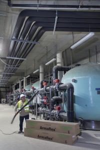 France, Pas-de-Calais (62), Boulogne-sur-Mer, chantier de Nausicaa, centre national de la mer, sur le plus grand aquarium d'Europe avec 9500 m3