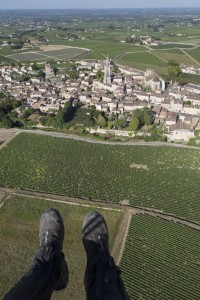 France, Gironde (33), village de Saint Emilion, classé Patrimoine Mondial de l'UNESCO (vue aérienne)