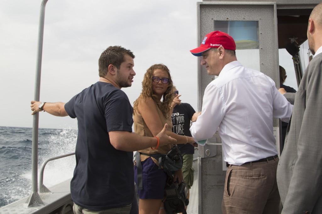 Port de Niolon, visite du centre de plongée UCPA de Niolon sur la côte Bleue de Marseille. Jean-Michel Blanquer