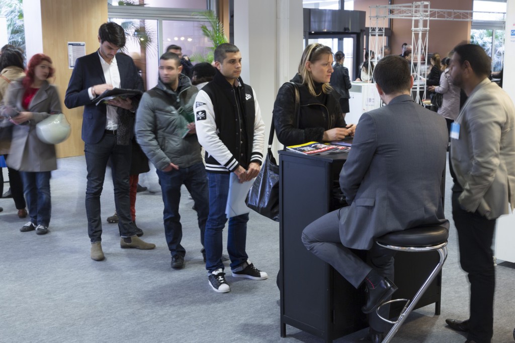France, Bouches-du-Rhône, Marseille, Parc Chanot, palais des congrès et des expositions, salon forum de recrutement