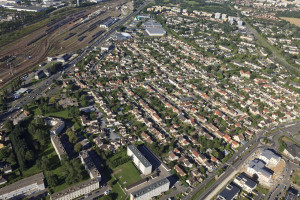 France, Yvelines (78), Trappes en Yvelines, la Boissiere (vue aerienne)