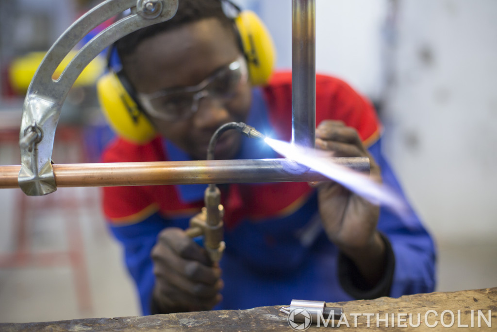 Antibes, CFA BTP, Centre de Formation d Apprentis Bâtiment Travaux Publics d'Antibes, metallerie, cuivre