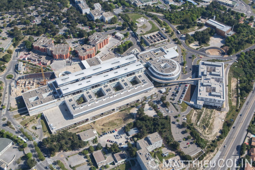 CHU de Nîmes (vue aérienne)