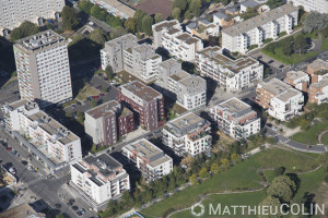 France, Val de Marne (94), Orly et Choisy - ZAC Navigateurs Aviateurs, Rue Christophe Colomb, Rue Marco Polo, Rue Jean Mermoz  (vue aérienne)