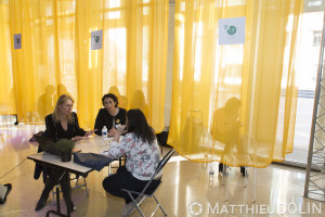 France, Bouches-du-Rhône, Marseille, Dev Up, journée organisée par Initiative Provence alpes Côte d'Azur à l'Hôtel de Région Sud pour aider les entrepreneurs. Business meeting, coaching, temoignage de dirigeant d'entreprises.