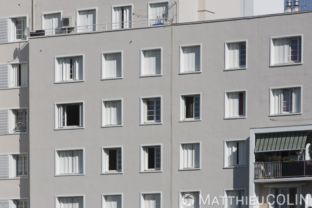 Marseille, le grand et le petit Trioulet, résidence de logement social gérée par 13 Habitat et rénovée par STO facade