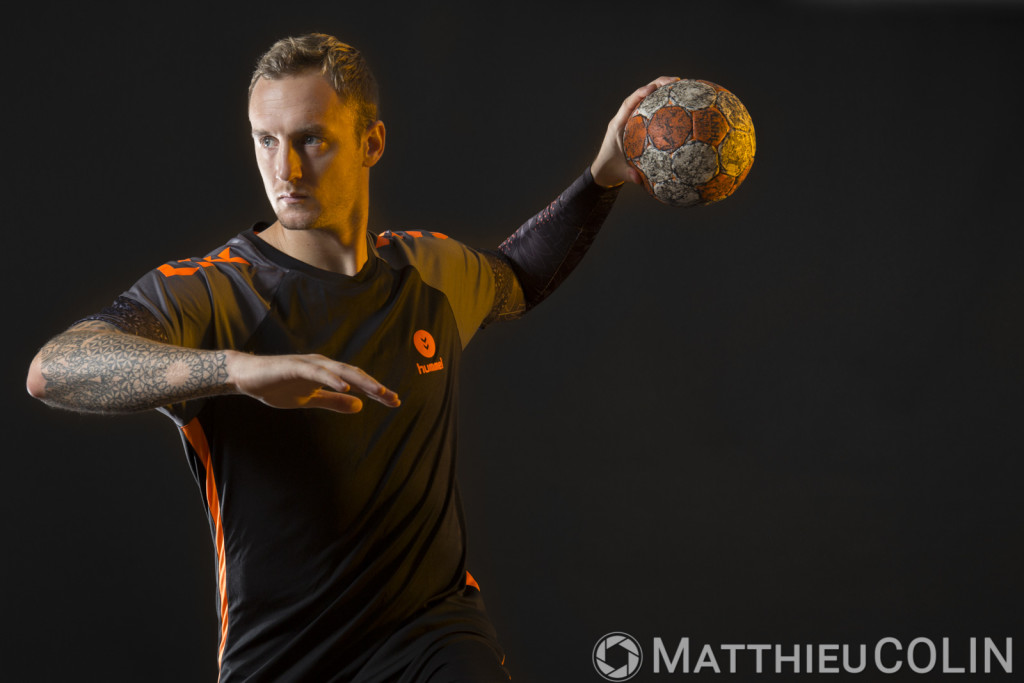 Montpellier Handball, MHB, le joueur Valentin Porte, ailier ou arrière droit champion du monde, avec l'équipe de France