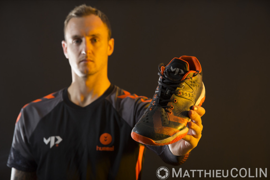 Montpellier Handball, MHB, le joeur Valentin Porte, aillier ou arrière droit champion du monde, avec l'équipe de France