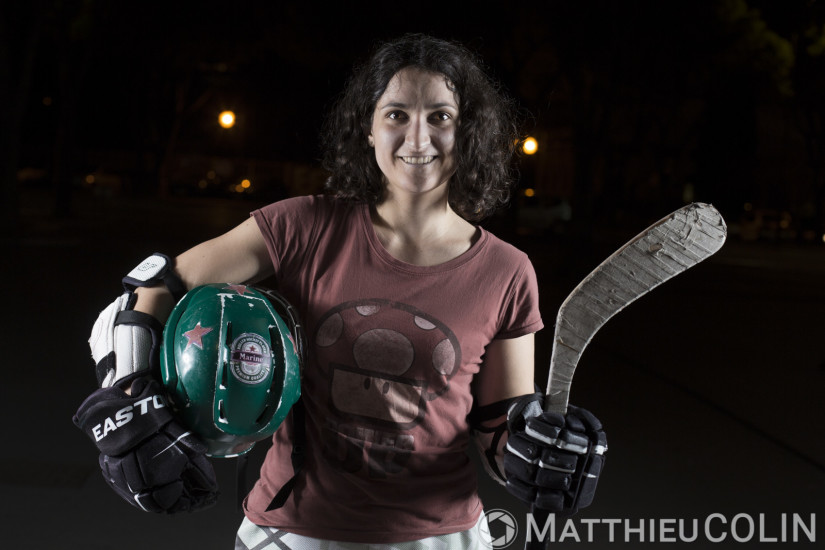 Joueuse Street Hockey