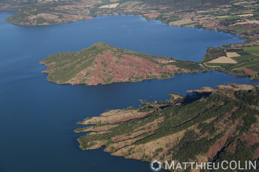 Lac du Salagou vue aerienne