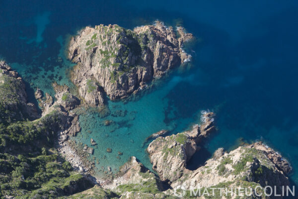 Vue aérienne de Corse